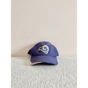 Vintage NFL Los Angeles Rams Purple Cotton Canvas Embroidered Baseball Hat